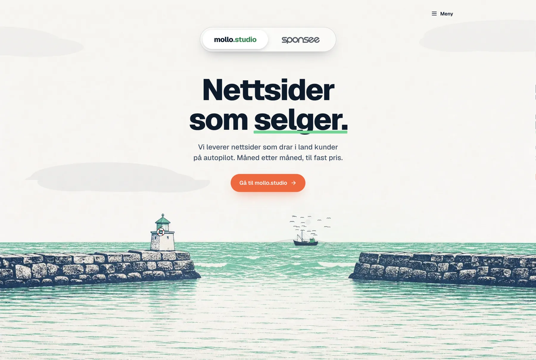 Skjermbilde av mollo.no